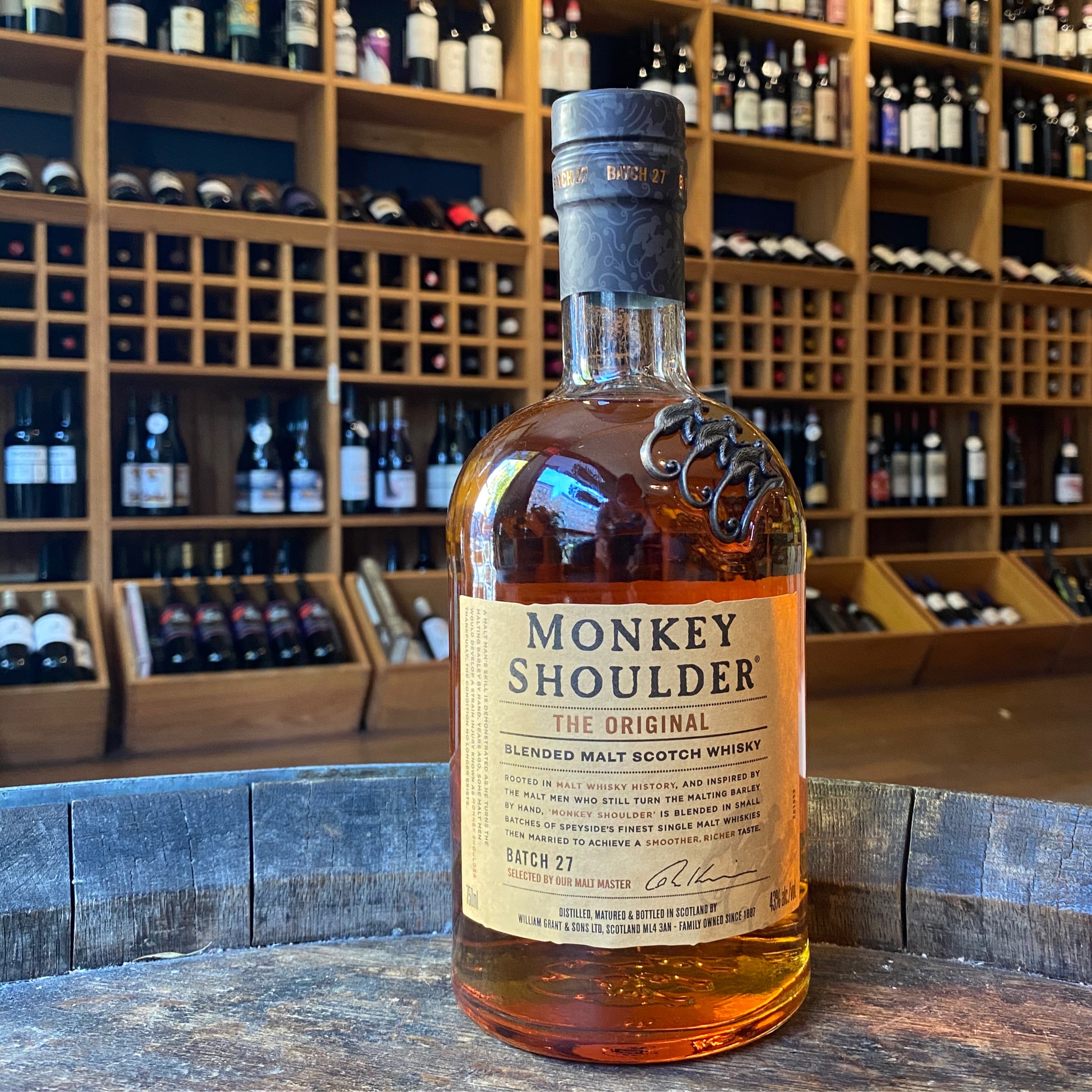 Monkey Shoulder, Blended Malt Scotch Whisky Batch 27 (750ml